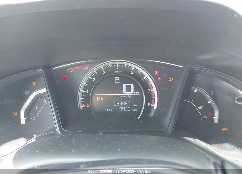 2017 HONDA CIVIC VIN: SHHFK7H49HU225775