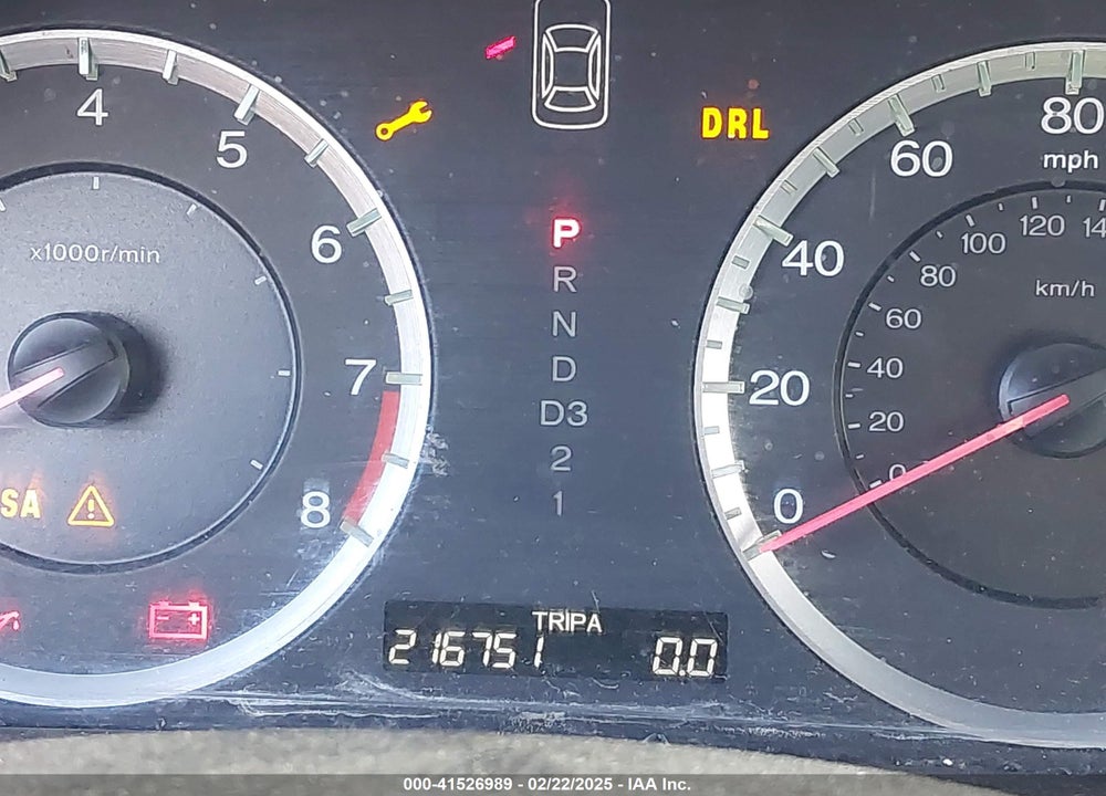 2008 HONDA ACCORD VIN: 1HGCP26828A127292