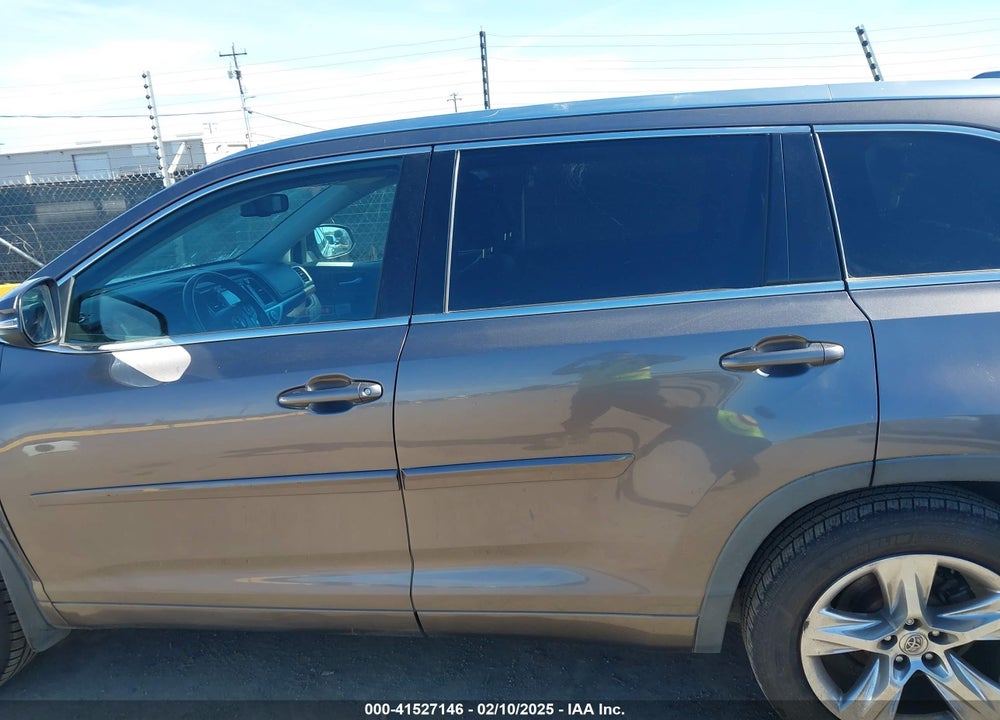 2014 TOYOTA HIGHLANDER LIMITED PLATINUM V6 VIN: 5TDDKRFH5ES014106