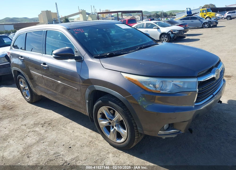 2014 TOYOTA HIGHLANDER LIMITED PLATINUM V6 VIN: 5TDDKRFH5ES014106