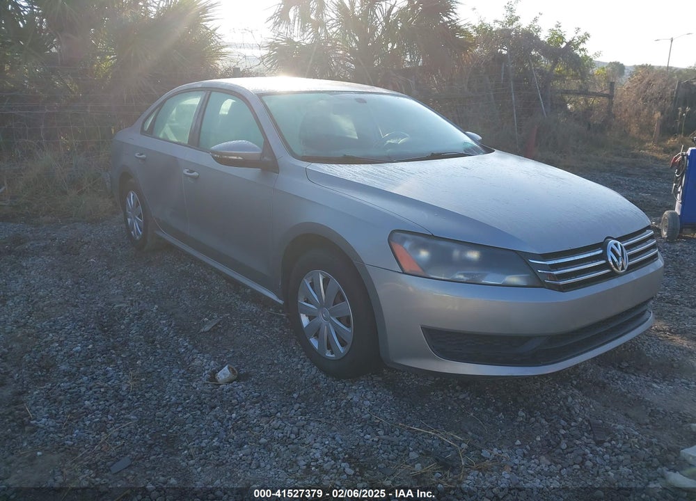 2012 VOLKSWAGEN PASSAT 2.5L S VIN: 1VWAP7A39CC090539