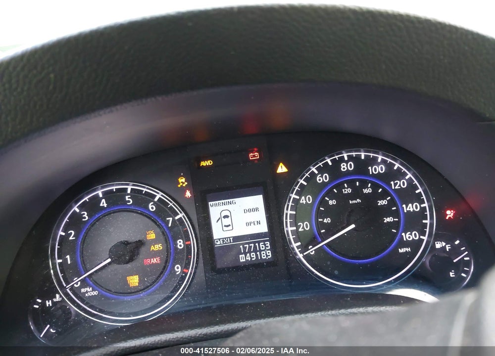2010 INFINITI G37X VIN: JN1CV6AR5AM251222