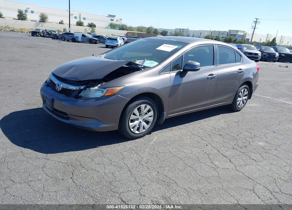2012 HONDA CIVIC LX VIN: 19XFB2F55CE356068