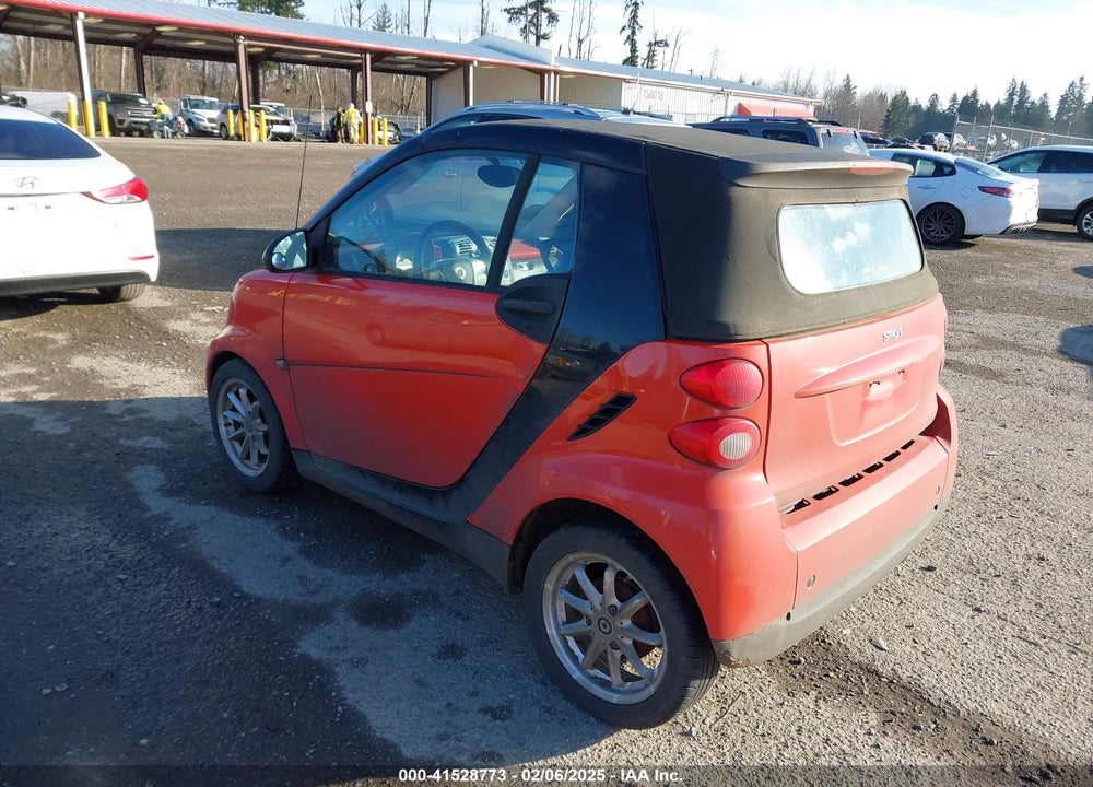 2008 SMART FORTWO PASSION VIN: WMEEK31XX8K088246