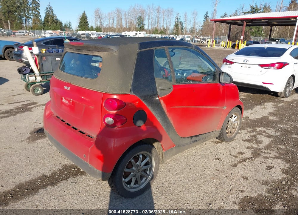 2008 SMART FORTWO PASSION VIN: WMEEK31XX8K088246