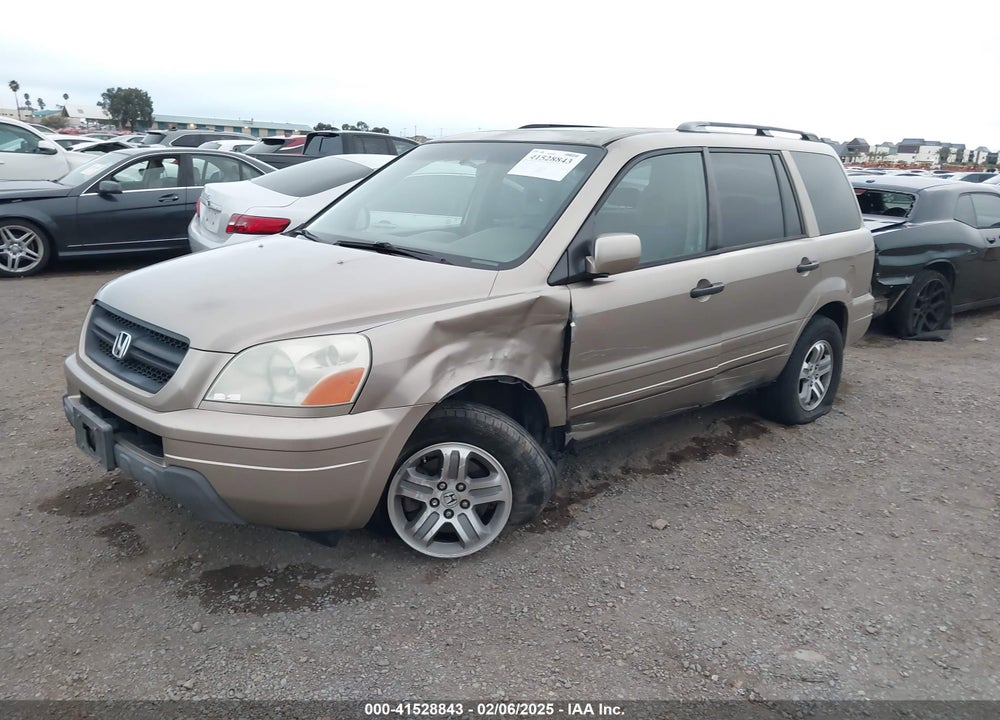 2005 HONDA PILOT EX-L VIN: 2HKYF185X5H514715