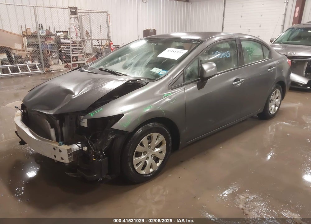 2012 HONDA CIVIC LX VIN: 2HGFB2F55CH586411