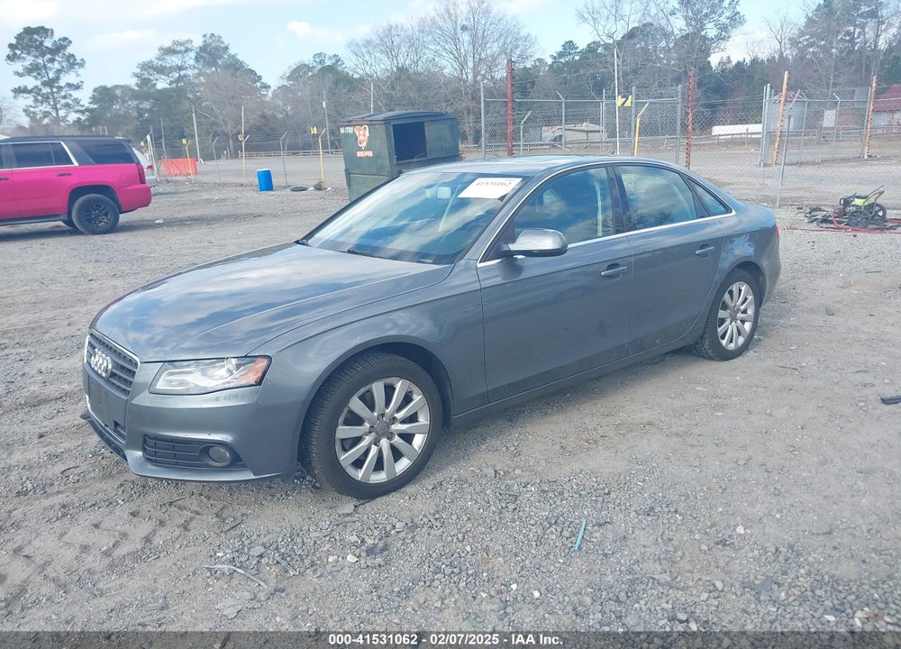 2012 AUDI A4 2.0T PREMIUM VIN: WAUBFAFL0CN009042
