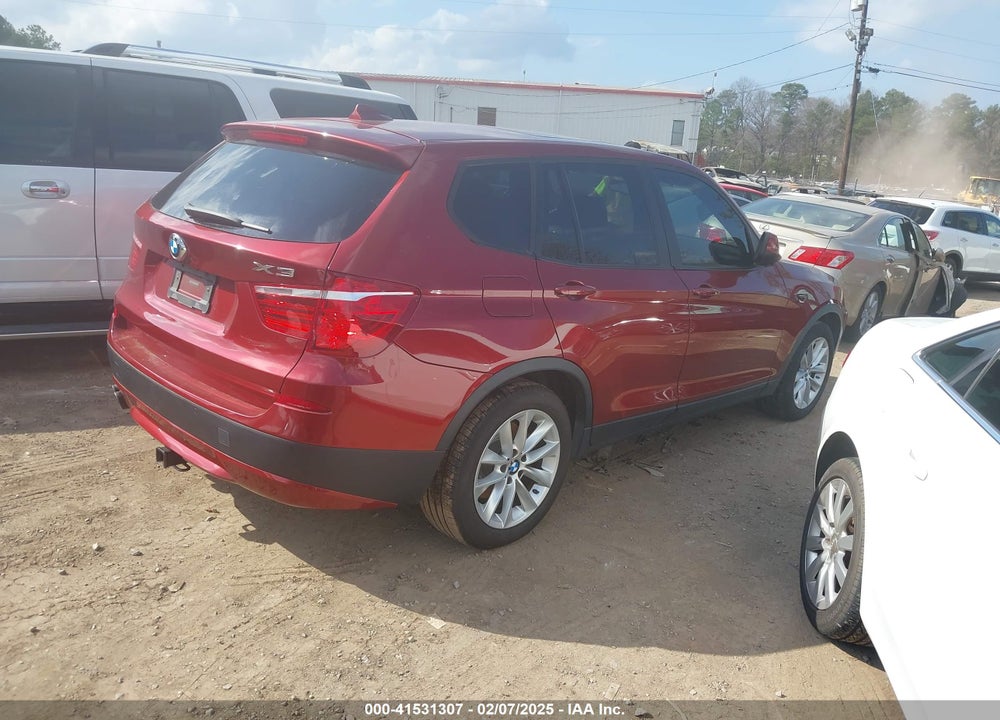2013 BMW X3 XDRIVE28I VIN: 5UXWX9C53D0D04108