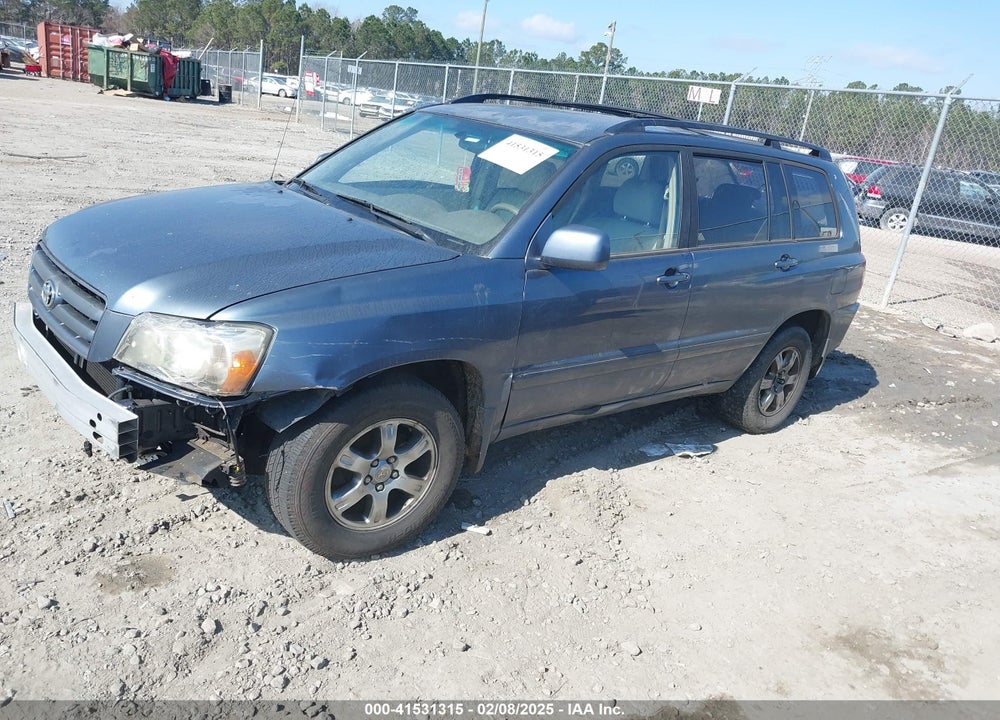 2006 TOYOTA HIGHLANDER V6 VIN: JTEGP21A460107876