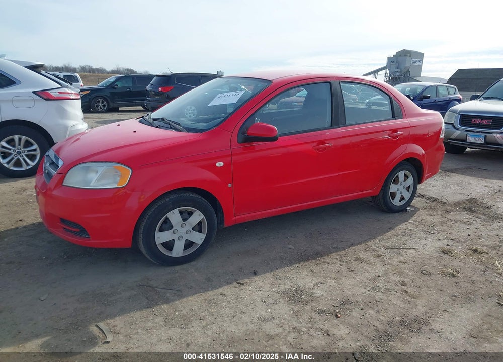 2007 CHEVROLET AVEO VIN: KL1TD56657B176185