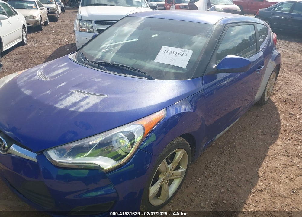 2012 HYUNDAI VELOSTER BASE W/GRAY VIN: KMHTC6AD5CU027521