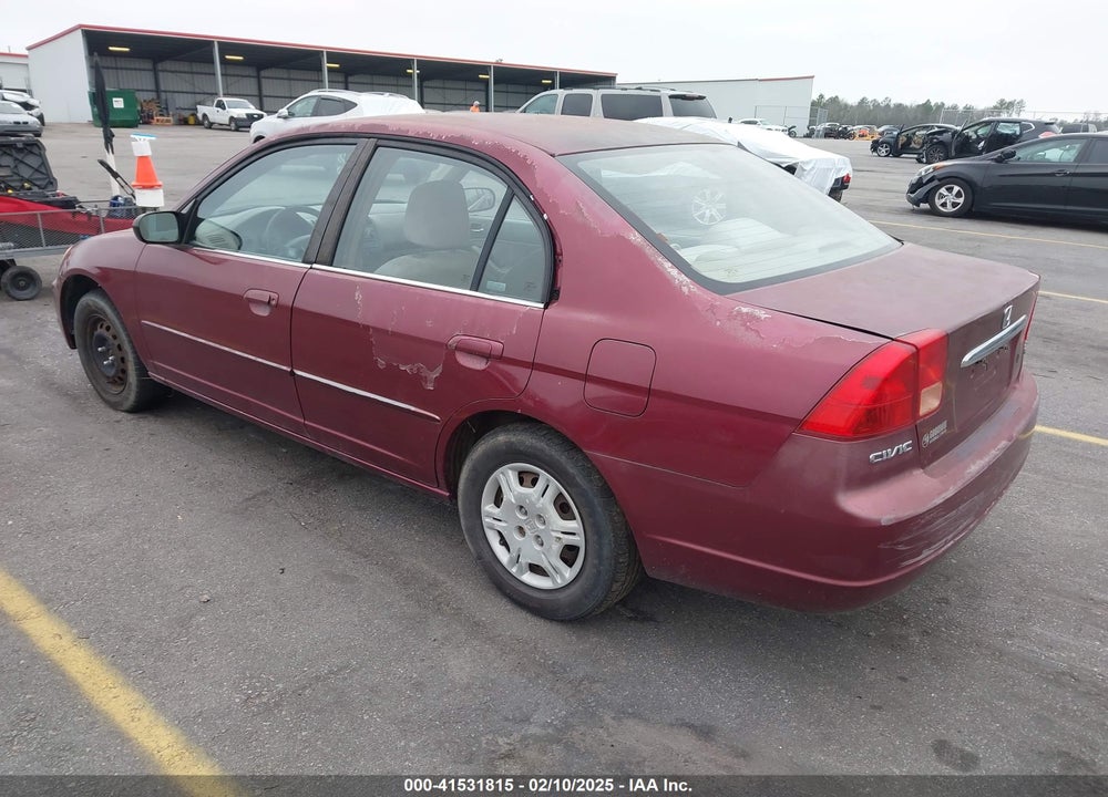 2002 HONDA CIVIC LX VIN: 1HGES15562L047479