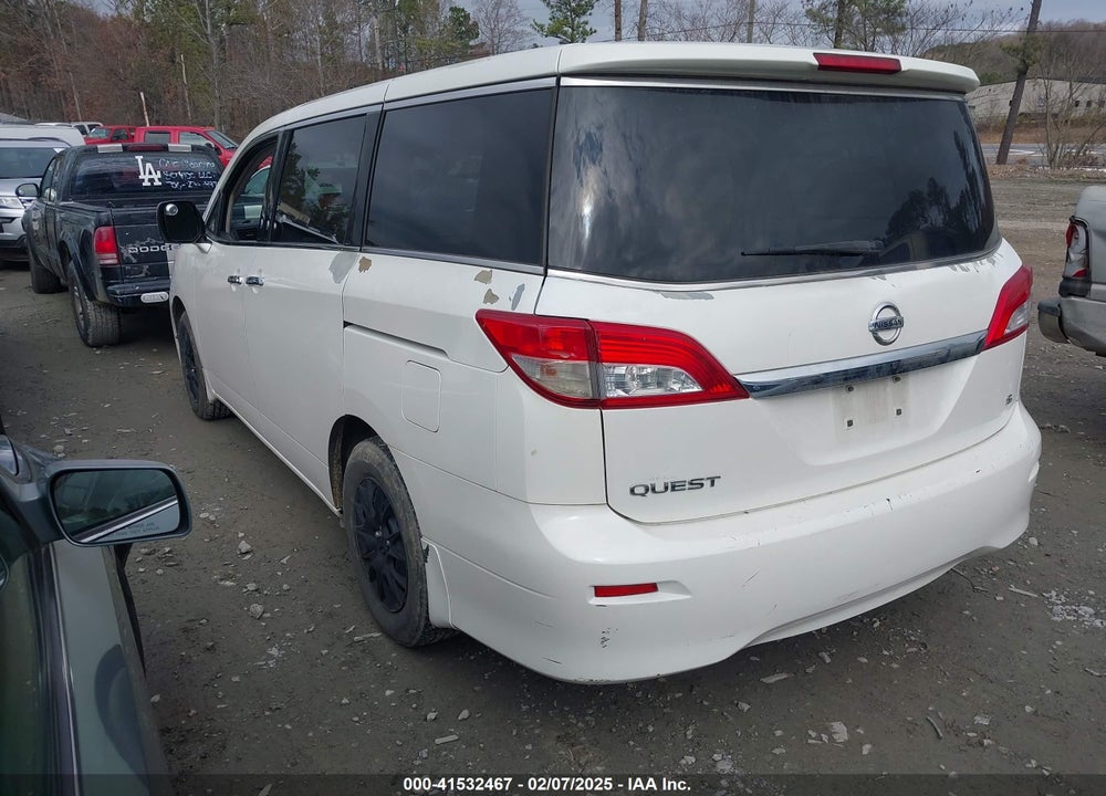 2012 NISSAN QUEST S VIN: JN8AE2KP4C9032627