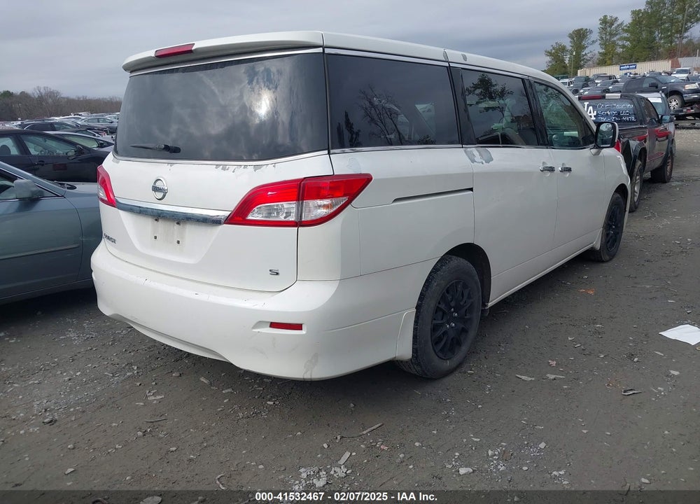2012 NISSAN QUEST S VIN: JN8AE2KP4C9032627