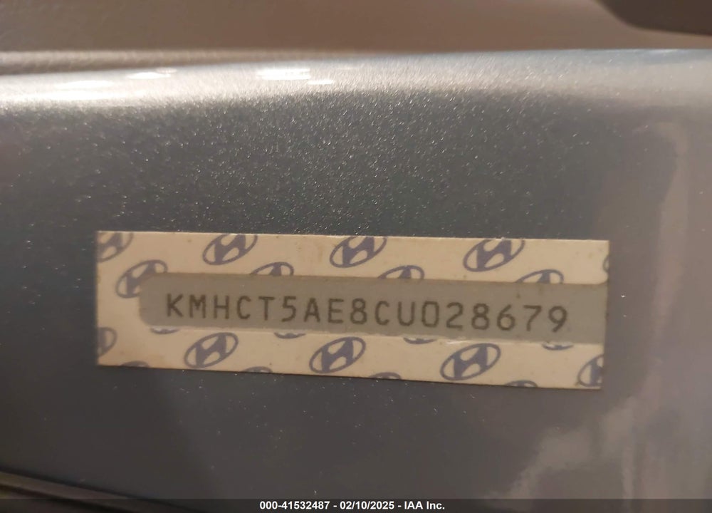 2012 HYUNDAI ACCENT VIN: KMHCT5AE8CU028679
