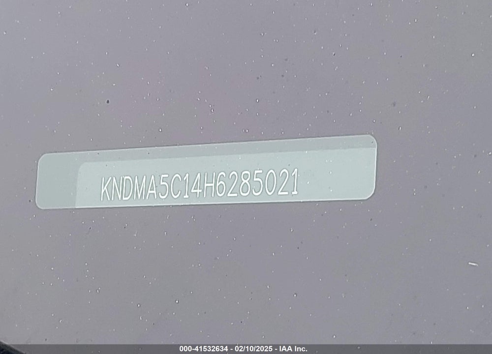 2017 KIA SEDONA L VIN: KNDMA5C14H6285021