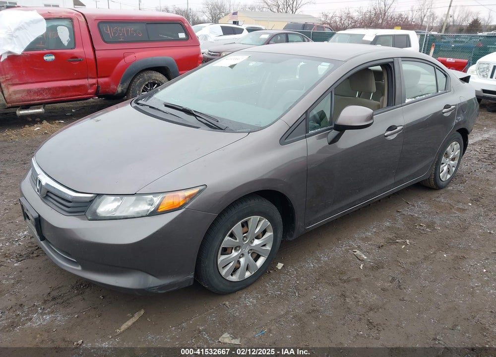 2012 HONDA CIVIC VIN: 19XFB2F56CE032028