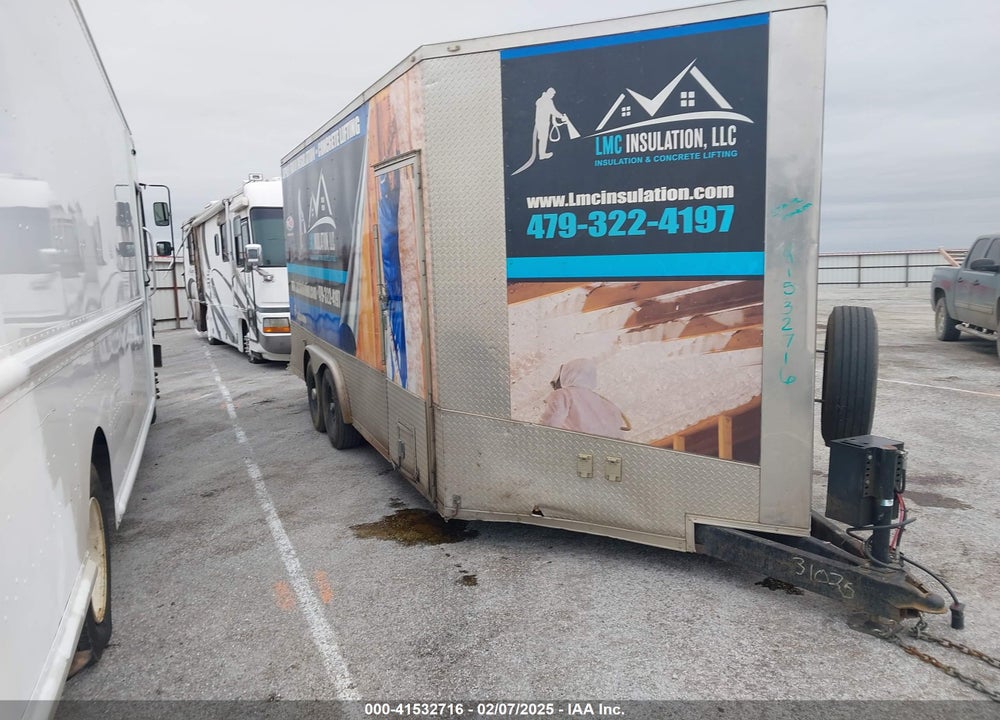 2022 SPARTAN ENCLOSED CARGO VIN: 50XBE1821NA031025
