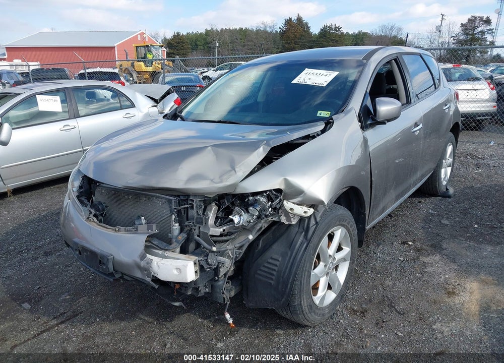 2010 NISSAN MURANO S VIN: JN8AZ1MU5AW000284