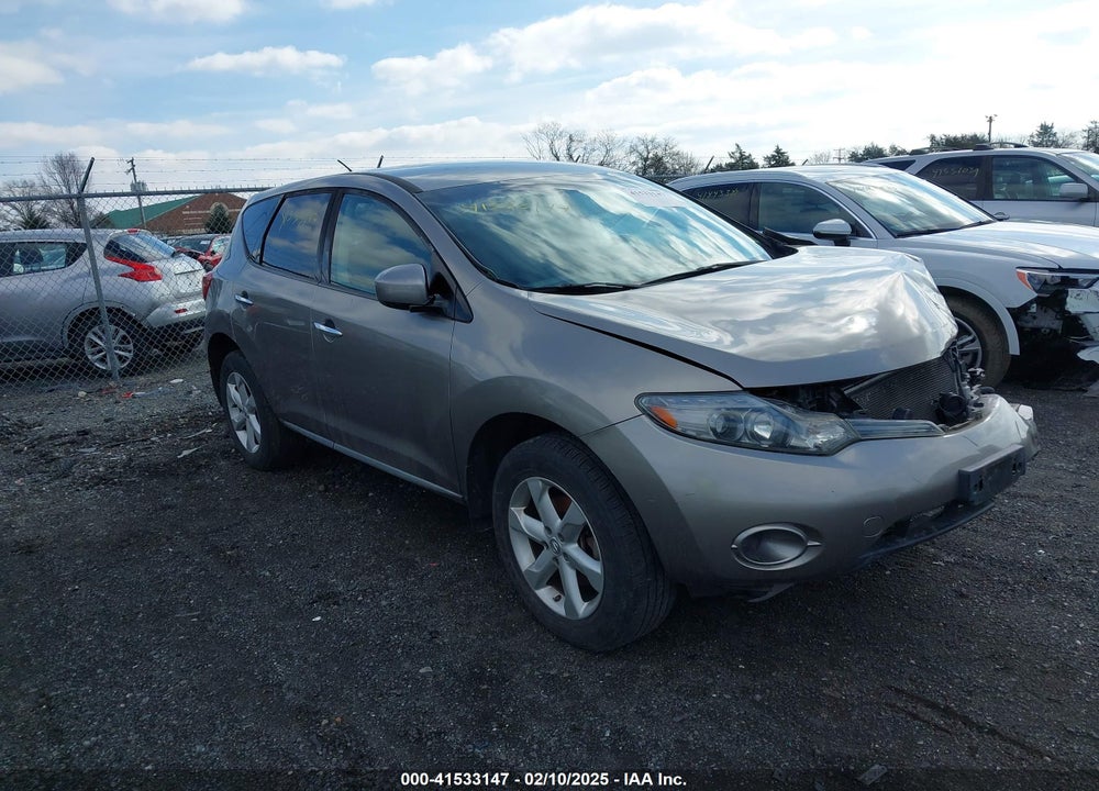 2010 NISSAN MURANO S VIN: JN8AZ1MU5AW000284