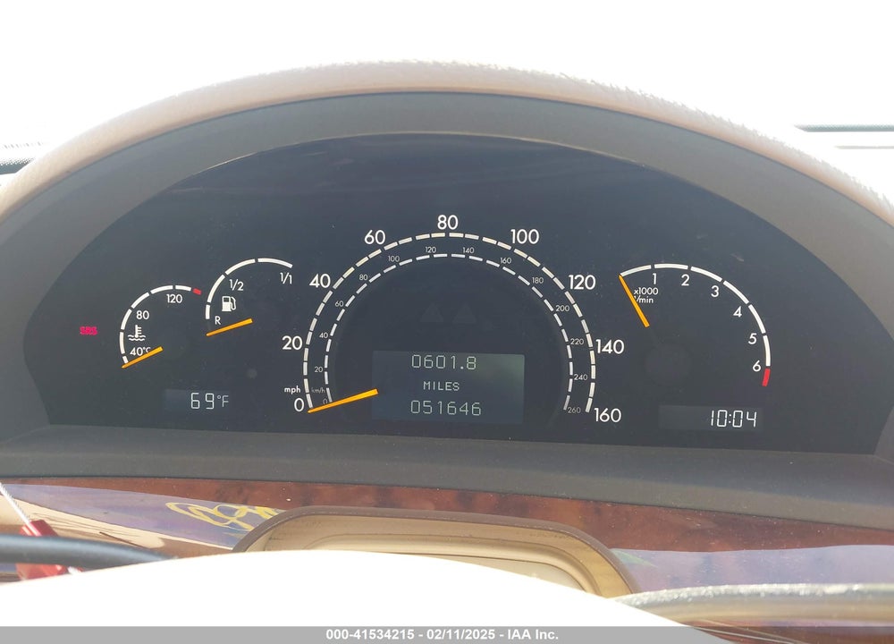 2001 MERCEDES-BENZ S 500 VIN: WDBNG75J71A135899