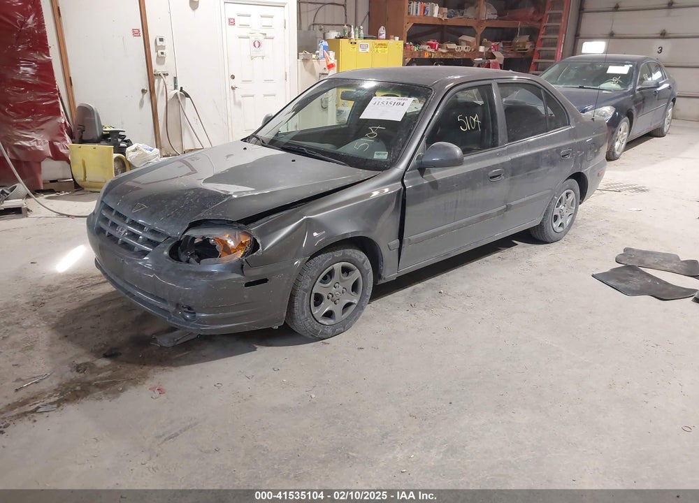 2004 HYUNDAI ACCENT GL VIN: KMHCG45C44U528783