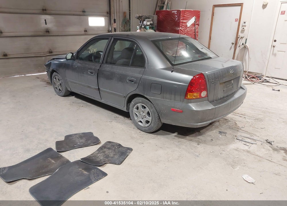 2004 HYUNDAI ACCENT GL VIN: KMHCG45C44U528783