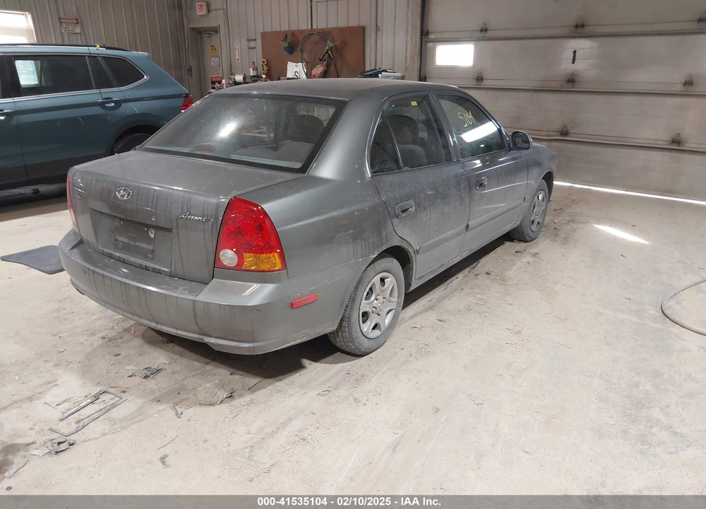2004 HYUNDAI ACCENT GL VIN: KMHCG45C44U528783