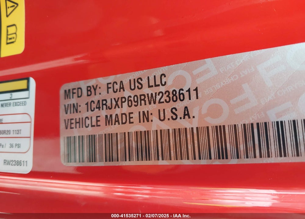 2024 JEEP WRANGLER 4XE SAHARA 4XE VIN: 1C4RJXP69RW238611