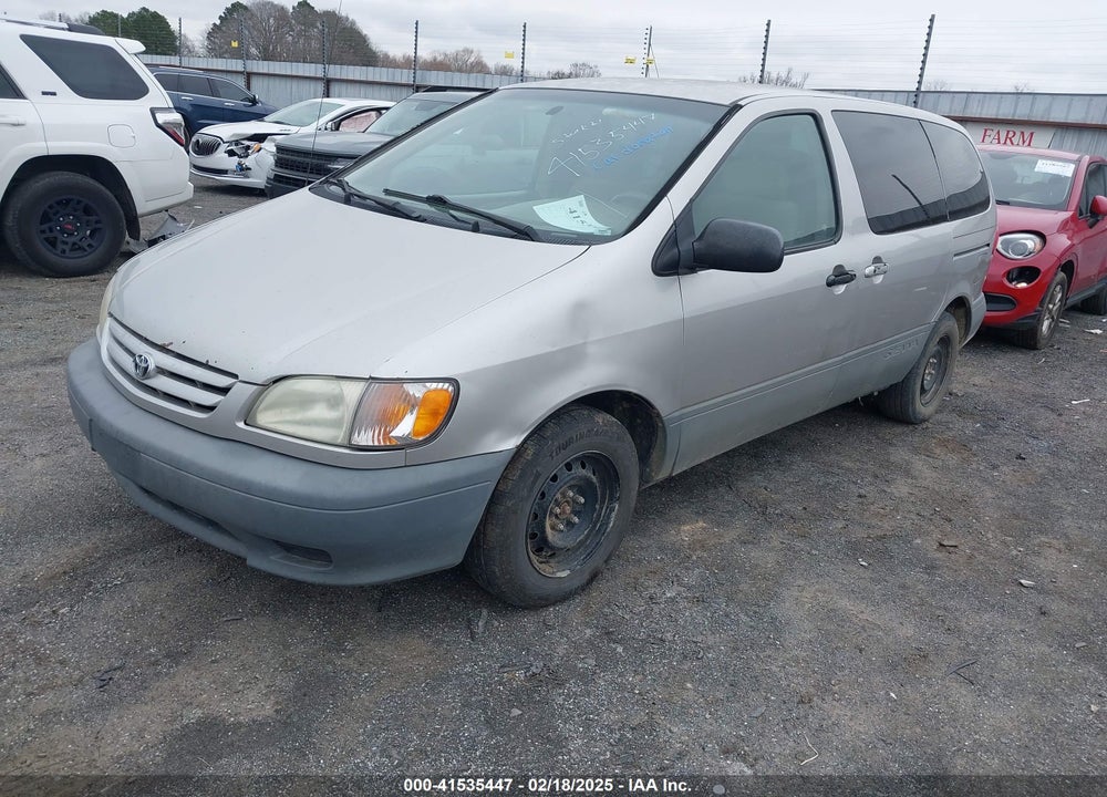 2001 TOYOTA SIENNA CE VIN: 4T3ZF19C21U362689