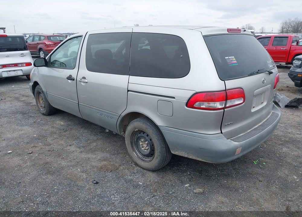 2001 TOYOTA SIENNA CE VIN: 4T3ZF19C21U362689
