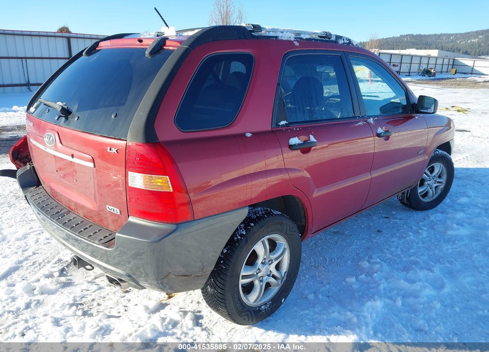 2007 KIA SPORTAGE LX V6 VIN: KNDJE723877392779
