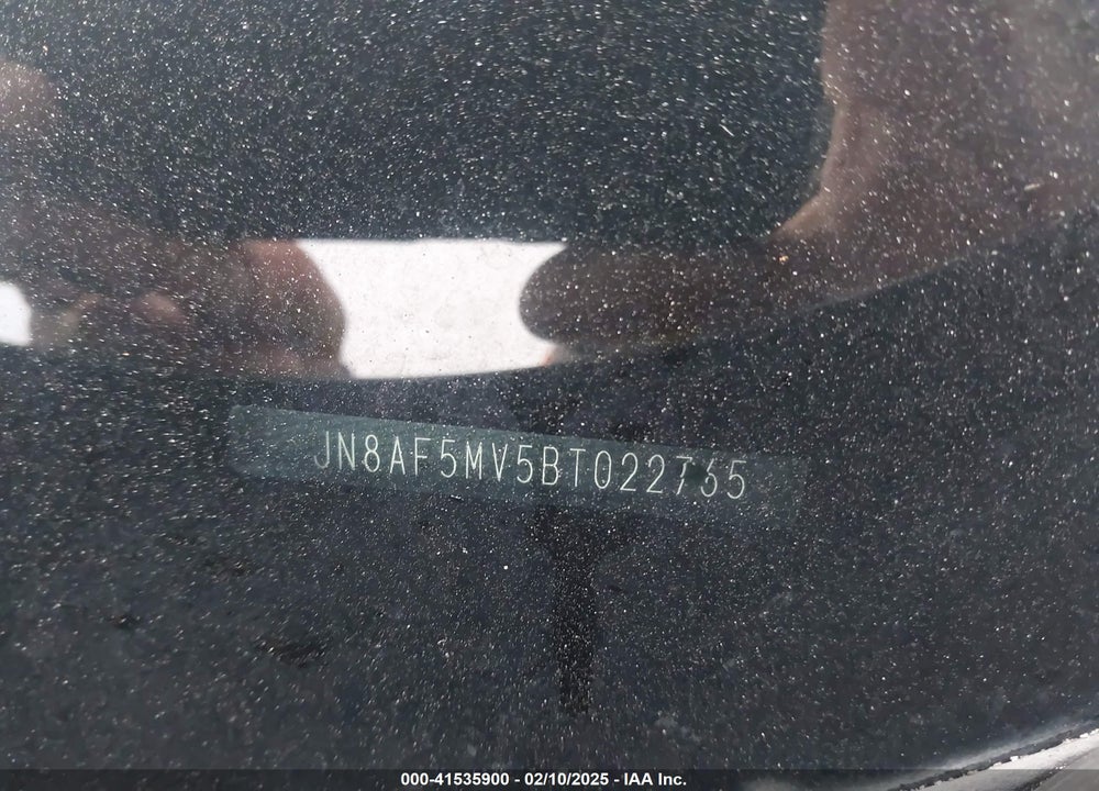 2011 NISSAN JUKE VIN: JN8AF5MV5BT022765
