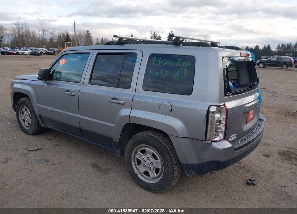 2016 JEEP PATRIOT SPORT VIN: 1C4NJPBB7GD547862
