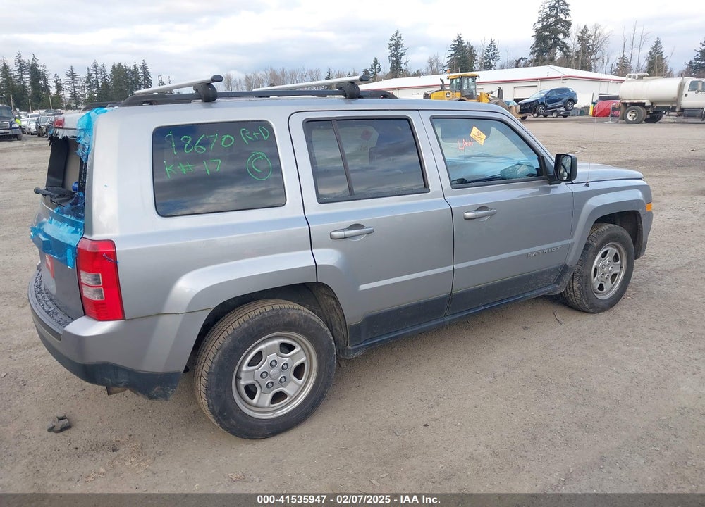 2016 JEEP PATRIOT SPORT VIN: 1C4NJPBB7GD547862