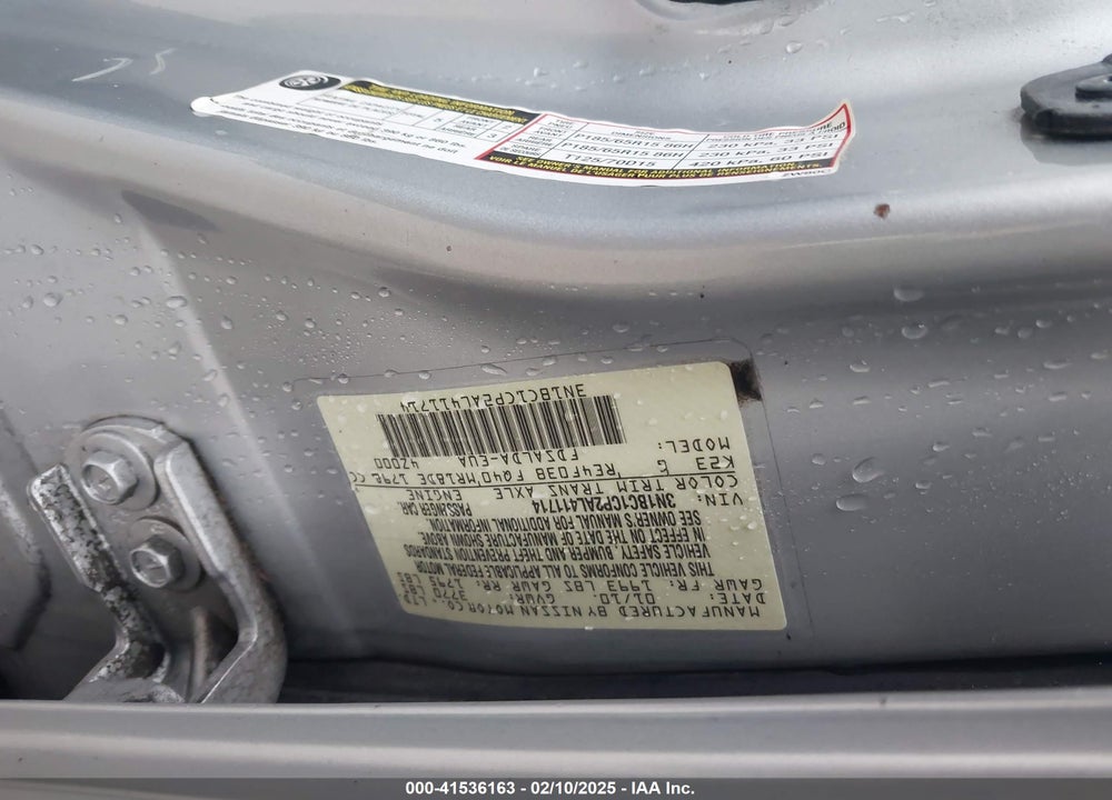 2010 NISSAN VERSA 1.8S VIN: 3N1BC1CP2AL411714