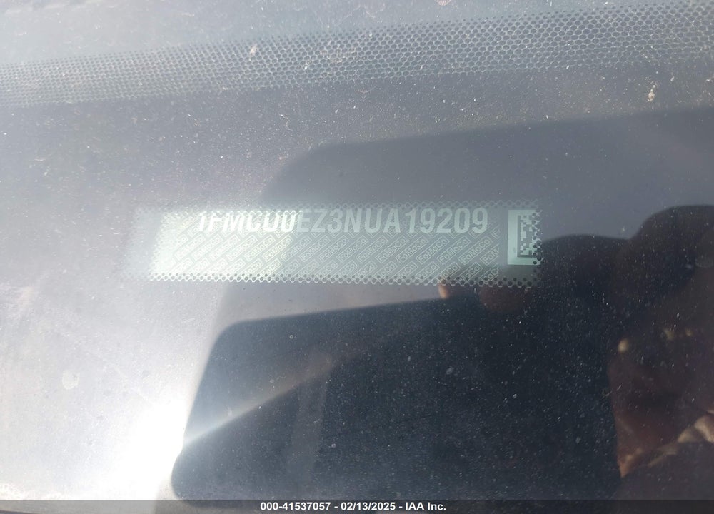 2022 FORD ESCAPE VIN: 1FMCU0EZ3NUA19209