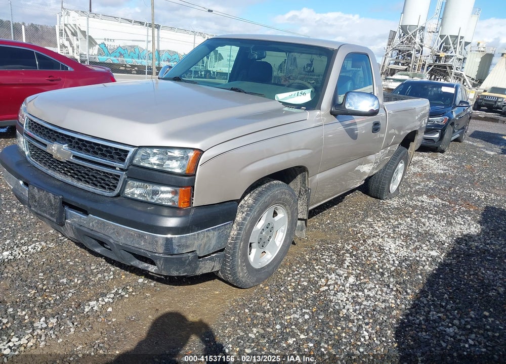 2006 CHEVROLET SILVERADO 1500 WORK TRUCK VIN: 3GCEK14X16G271117