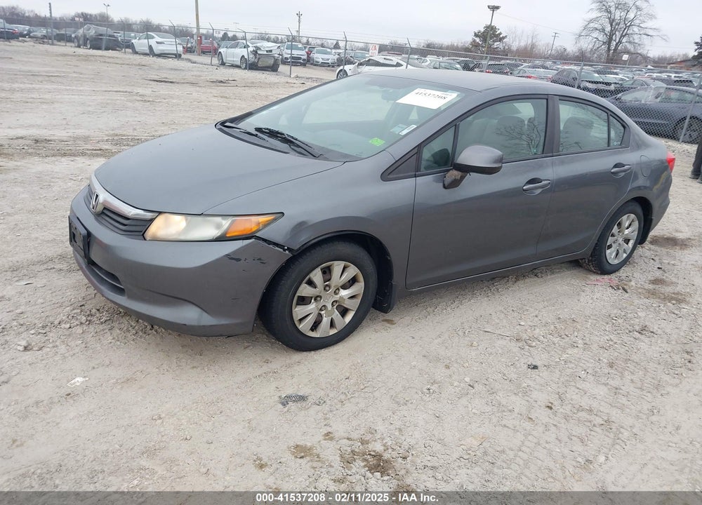 2012 HONDA CIVIC LX VIN: 19XFB2F58CE049641