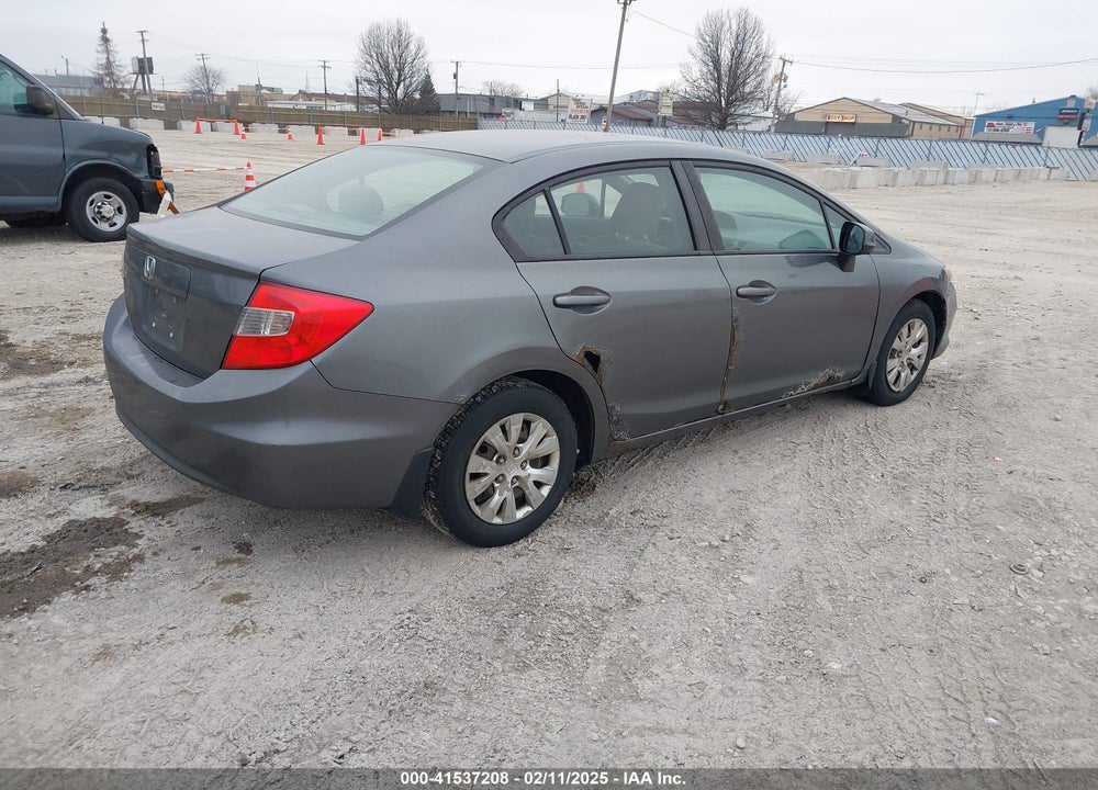 2012 HONDA CIVIC LX VIN: 19XFB2F58CE049641