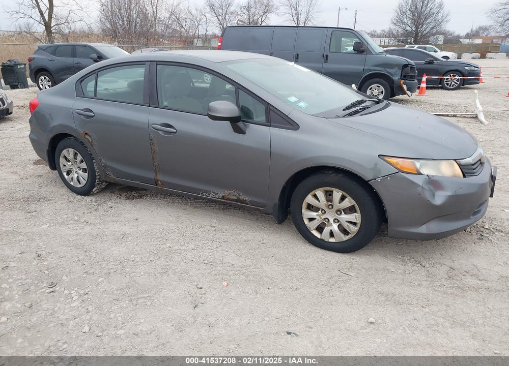 2012 HONDA CIVIC LX VIN: 19XFB2F58CE049641