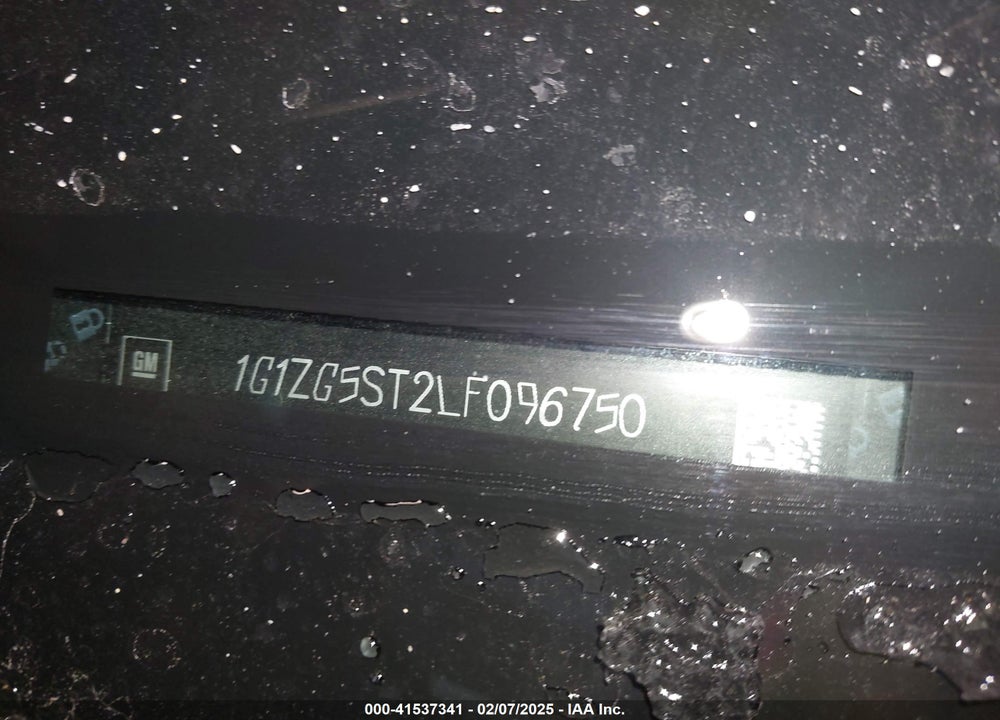 2020 CHEVROLET MALIBU VIN: 1G1ZG5ST2LF096750