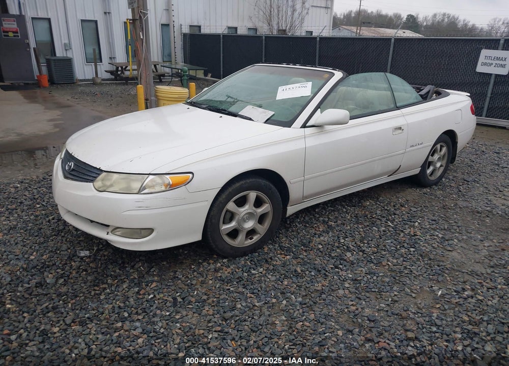 2002 TOYOTA CAMRY SOLARA SLE V6 VIN: 2T1FF22P12C592449