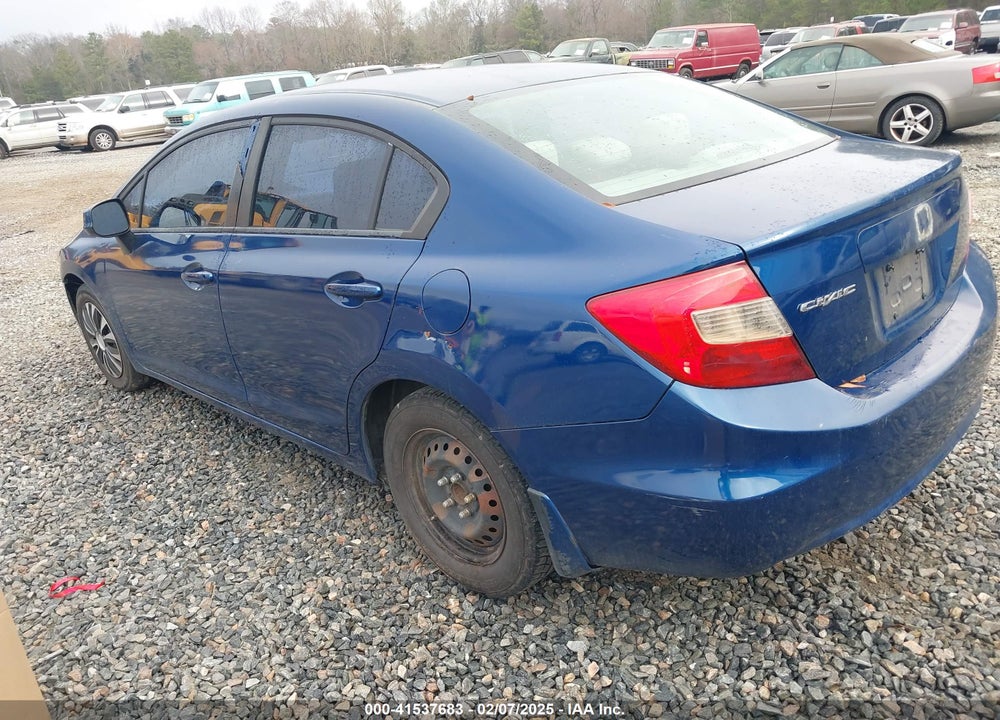 2012 HONDA CIVIC VIN: 2HGFB2F54CH581524