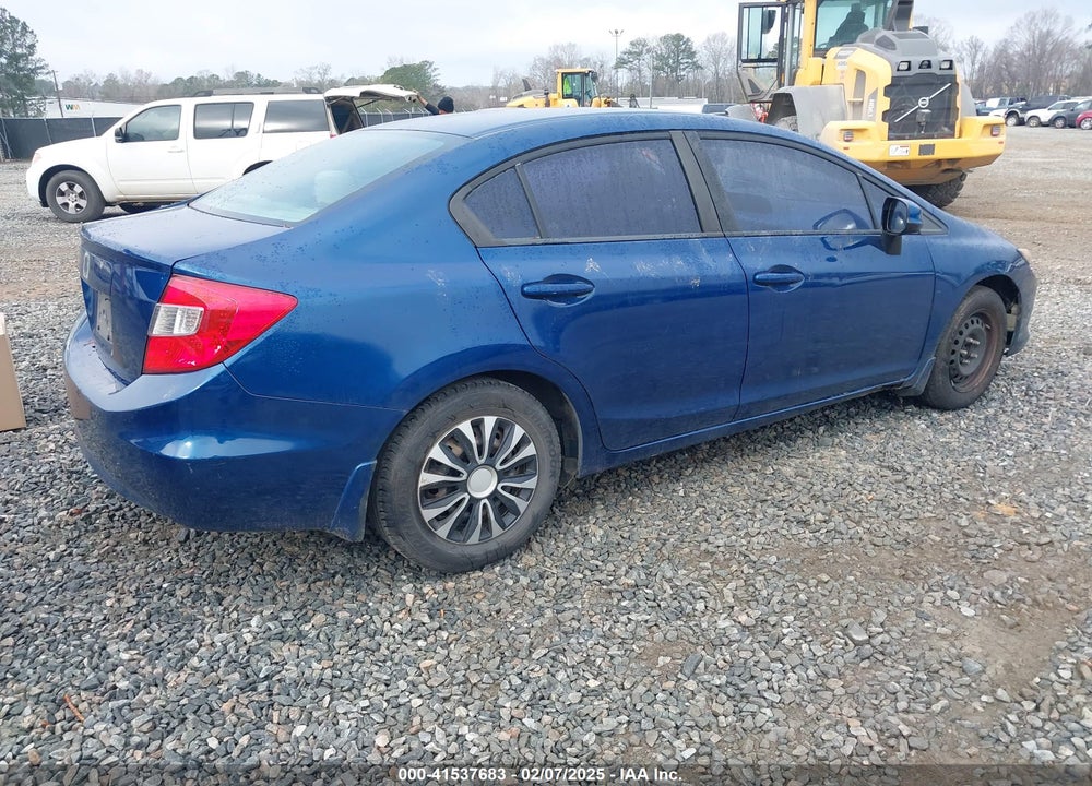 2012 HONDA CIVIC VIN: 2HGFB2F54CH581524