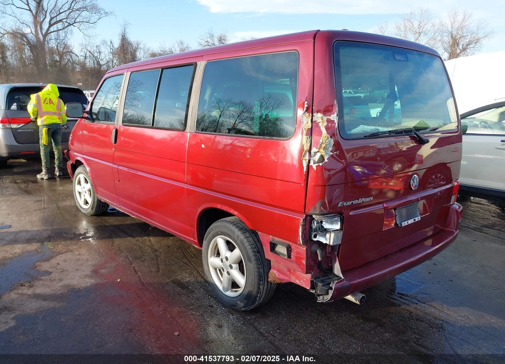 2003 VOLKSWAGEN EUROVAN GLS VIN: WV2KB47083H013778