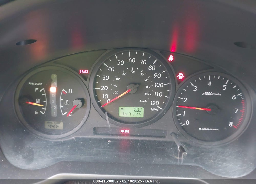 2007 SUBARU IMPREZA VIN: JF1GD61607H522511