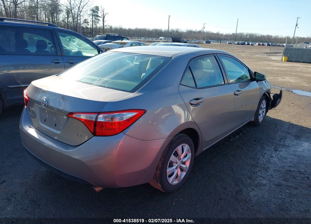 2014 TOYOTA COROLLA LE VIN: 2T1BURHE0EC066420