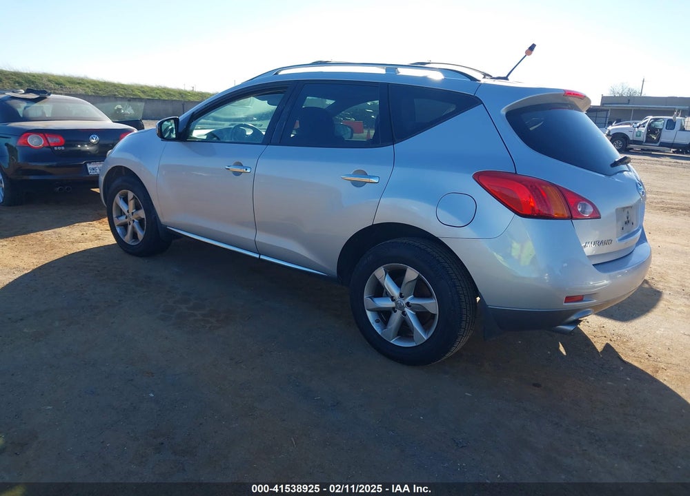 2009 NISSAN MURANO SL VIN: JN8AZ18W69W207290
